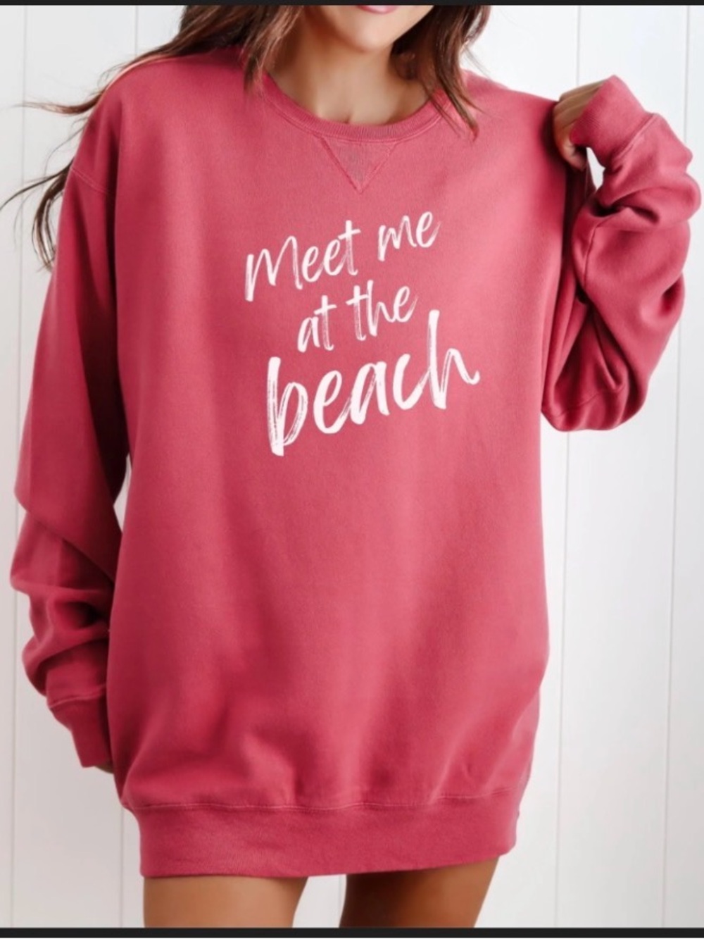 New Workshop Republic Clothing Dusty Rose Graphic Pullover XS